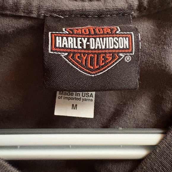 Harley-Davidson Dark Gray Short Sleeve Tee with Vintage Graphic - Picture 3 of 3